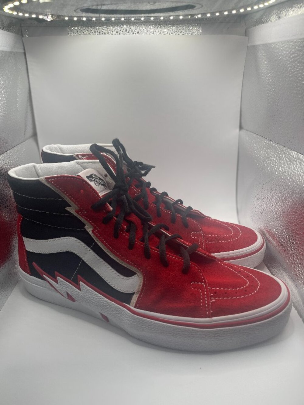 Vans Sk8-Hi Bolt sneakers in "Racing Red"